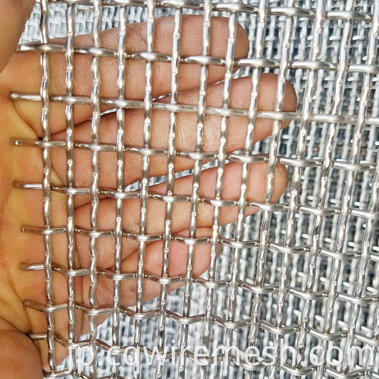 亜鉛メッキされた四角い織物ワイヤーメッシュ /ステンレス鋼クリンプワイヤーメッシュ